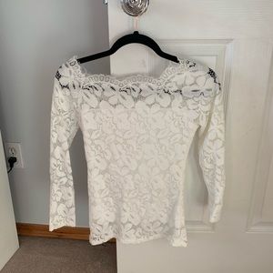 Light weight white sweater